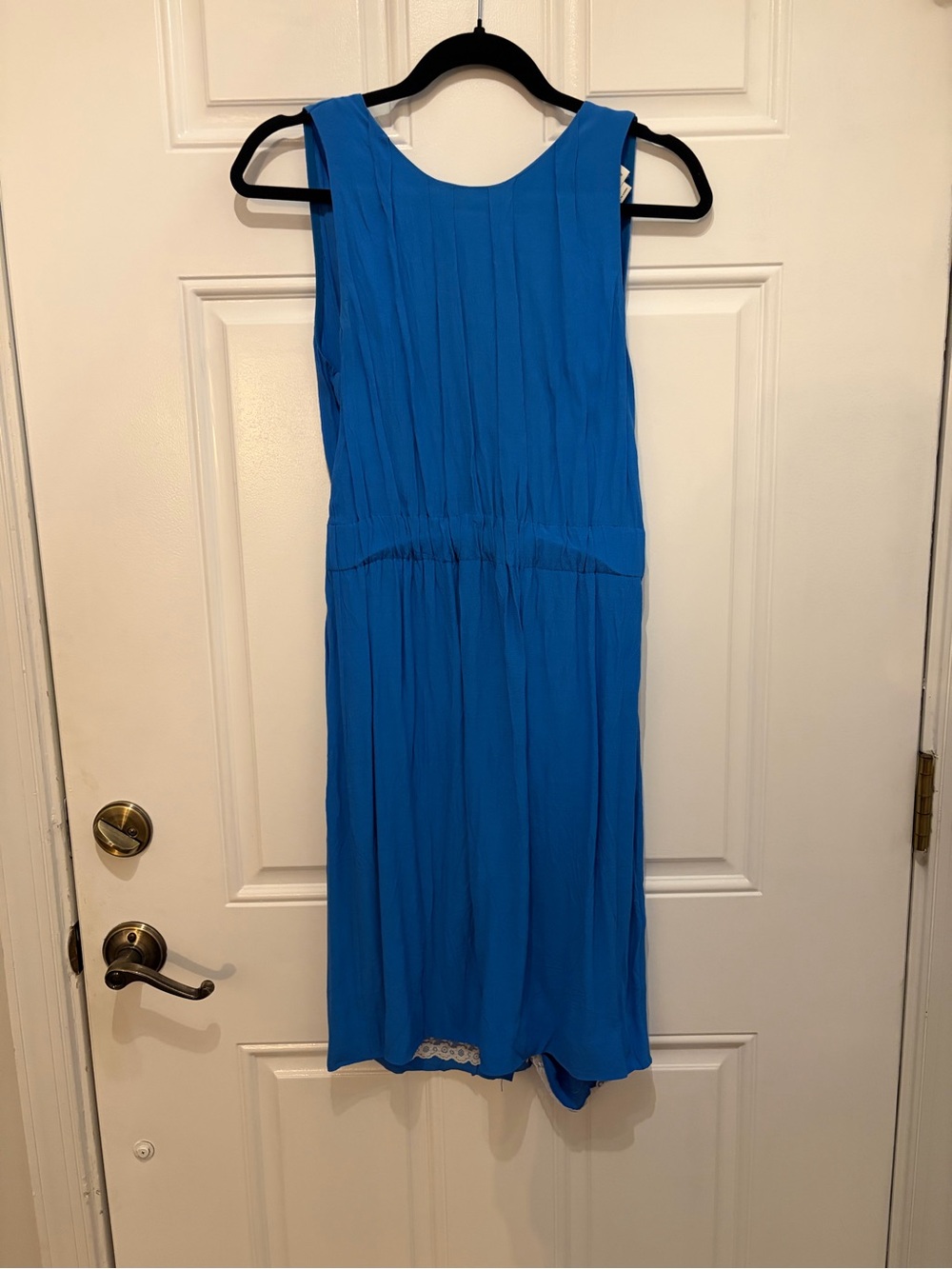 kate spade Bright Blue Pleated Midi Dress